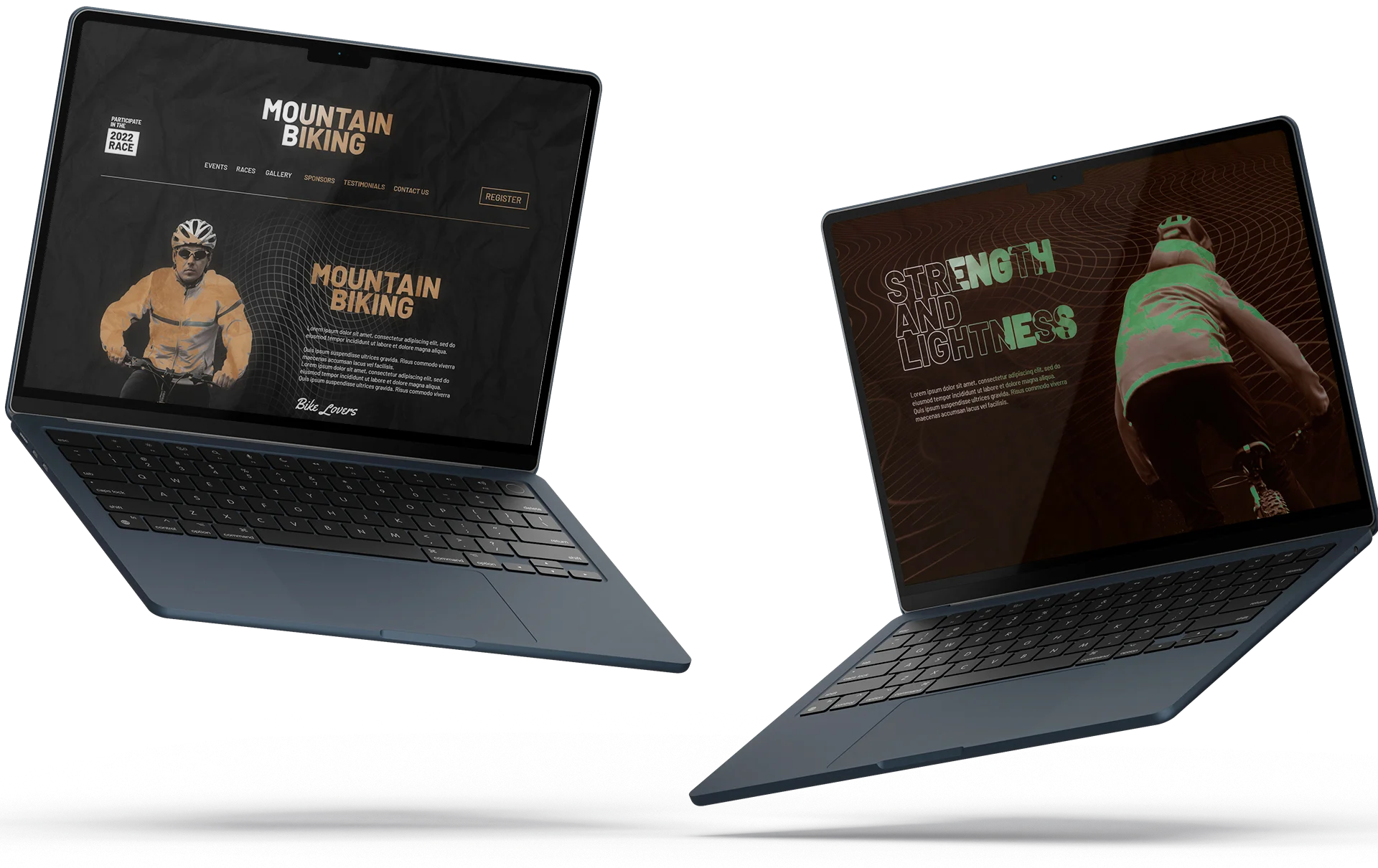 Wordpress Website Design Mockup Laptops